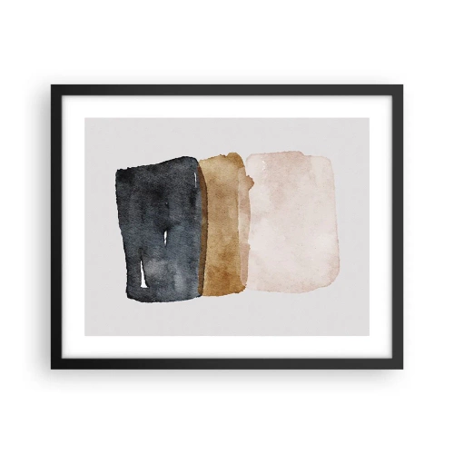 Poszter fehér keretben - A föld színeinek kompozíciója - 50x40 cm