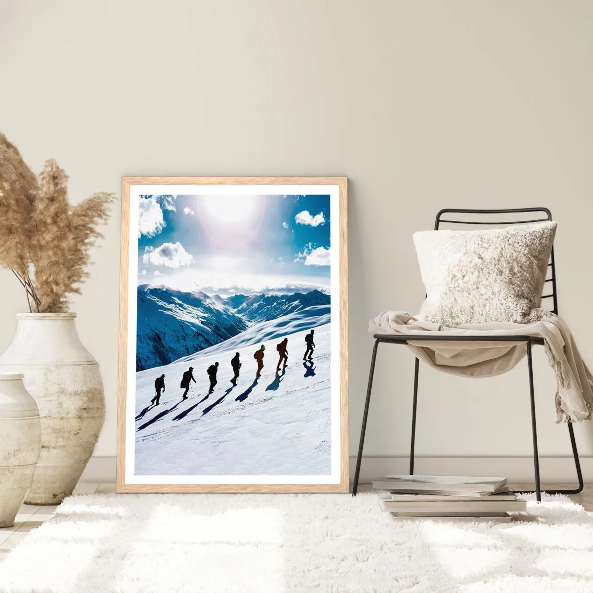 Poszter világos tölgy keretben - A hódítók csapata - 70x100 cm