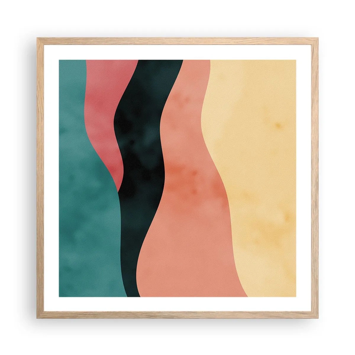 Poszter világos tölgy keretben - Megfelelő összeegyeztethetetlenség - 60x60 cm