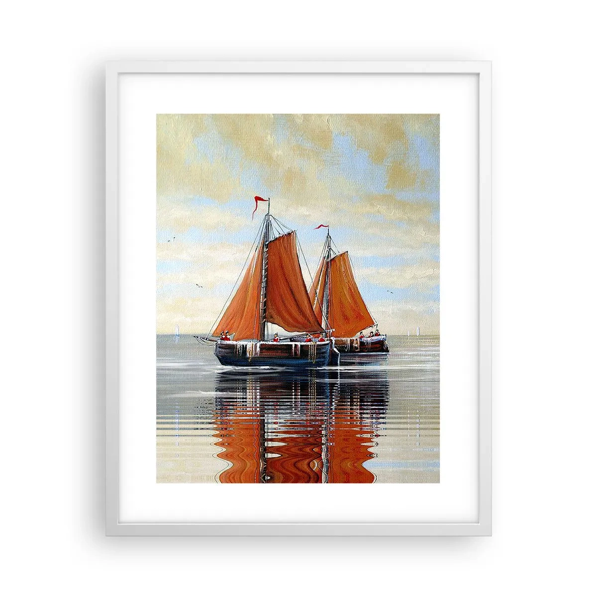 Poszter fekete keretben - Hé, vitorla, tengerész… - 40x50 cm