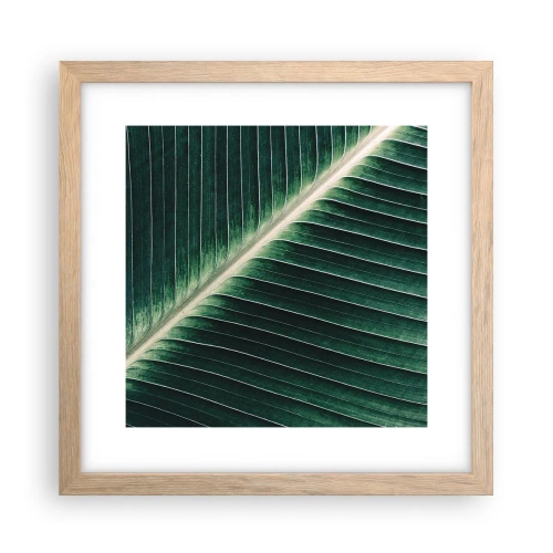 Poszter világos tölgy keretben - A természet ritmusa - 30x30 cm