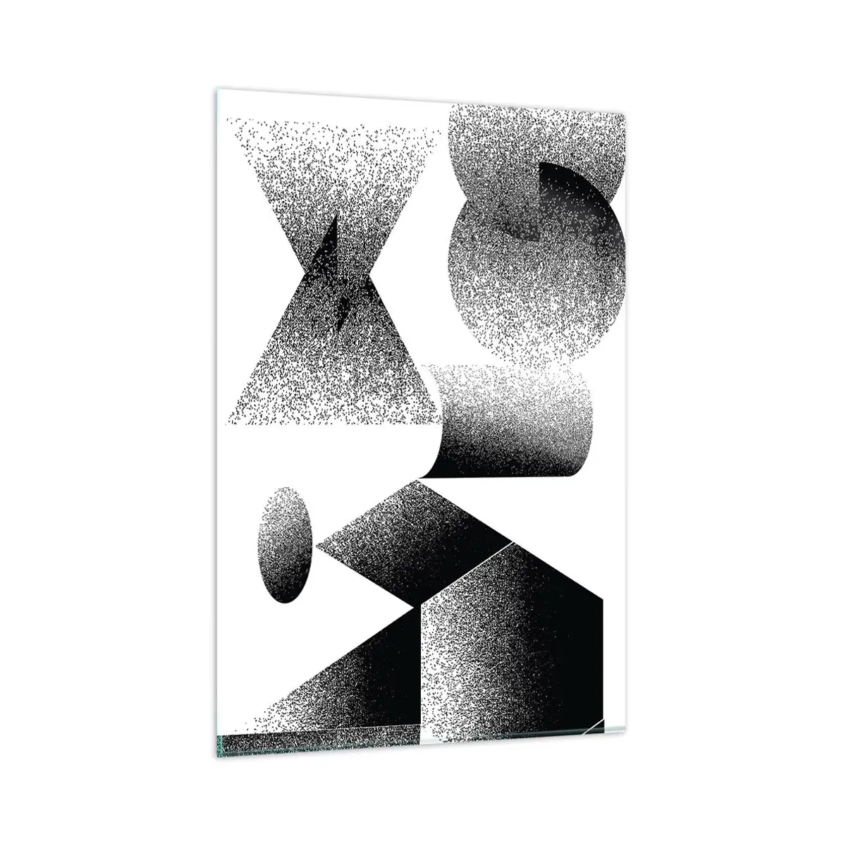 Üveg kép - Szögek és oválisok - 80x120 cm