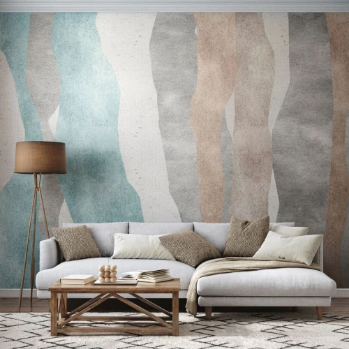 Fotótapéta Standard Eco - A meghittség tanulmánya - Pasztell, Minimalista, Vonalak - 150x105 cm