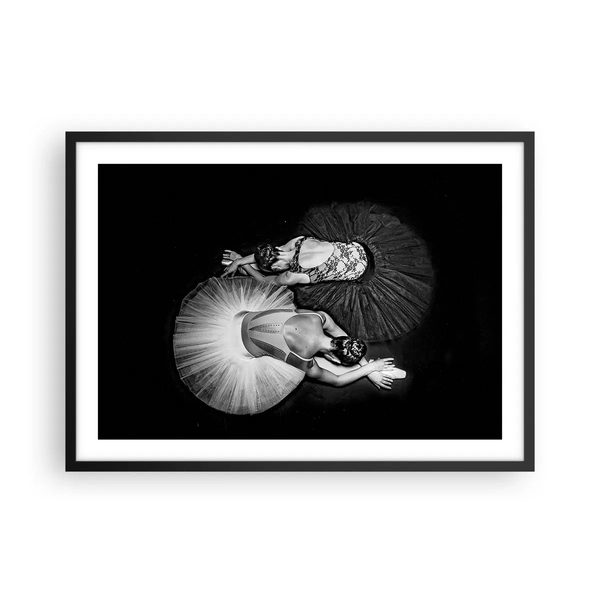 Poszter fehér keretben - Jin és jang – tökéletes egyensúly - 70x50 cm