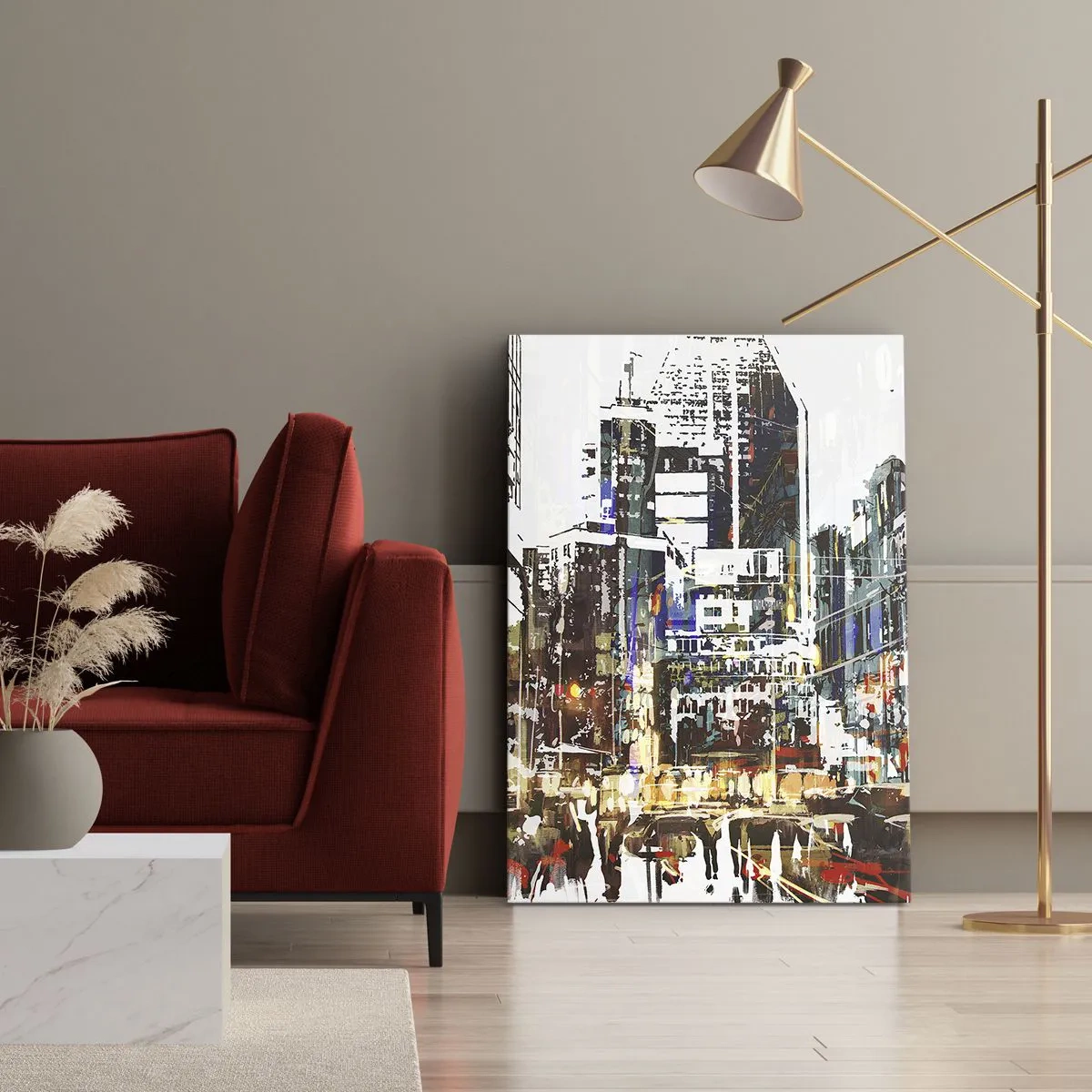 Vászonkép - Csillogó város - 50x70 cm