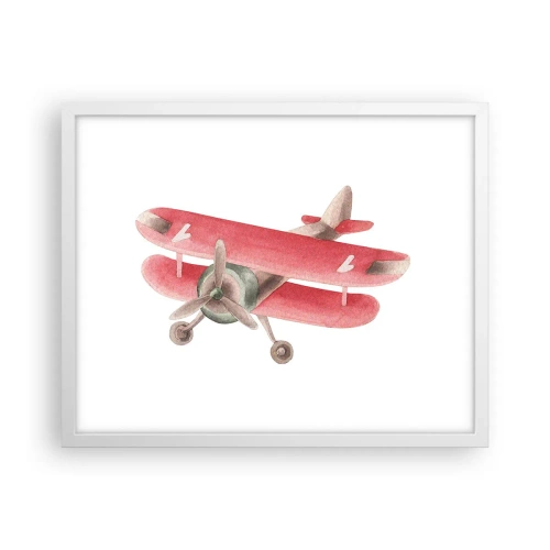 Poszter fekete keretben - Készen áll a magasba repülni - 50x40 cm