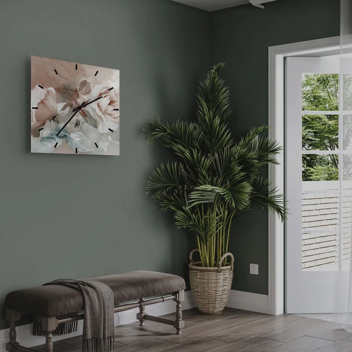 Falióra, Óra - A romantika szelleme - 30x30 cm