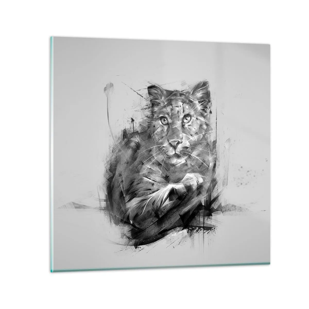 Üveg kép - Igen, figyelmesen hallgatok - 70x70 cm