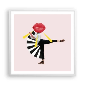 Poszter fekete keretben - Szürreális pop art - 60x60 cm