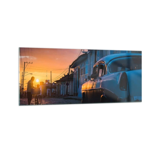 Üveg kép - Itt lassul az idő - 100x40 cm