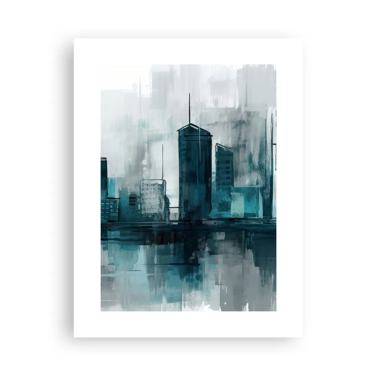 Poszter - Esőszínű város - 30x40 cm