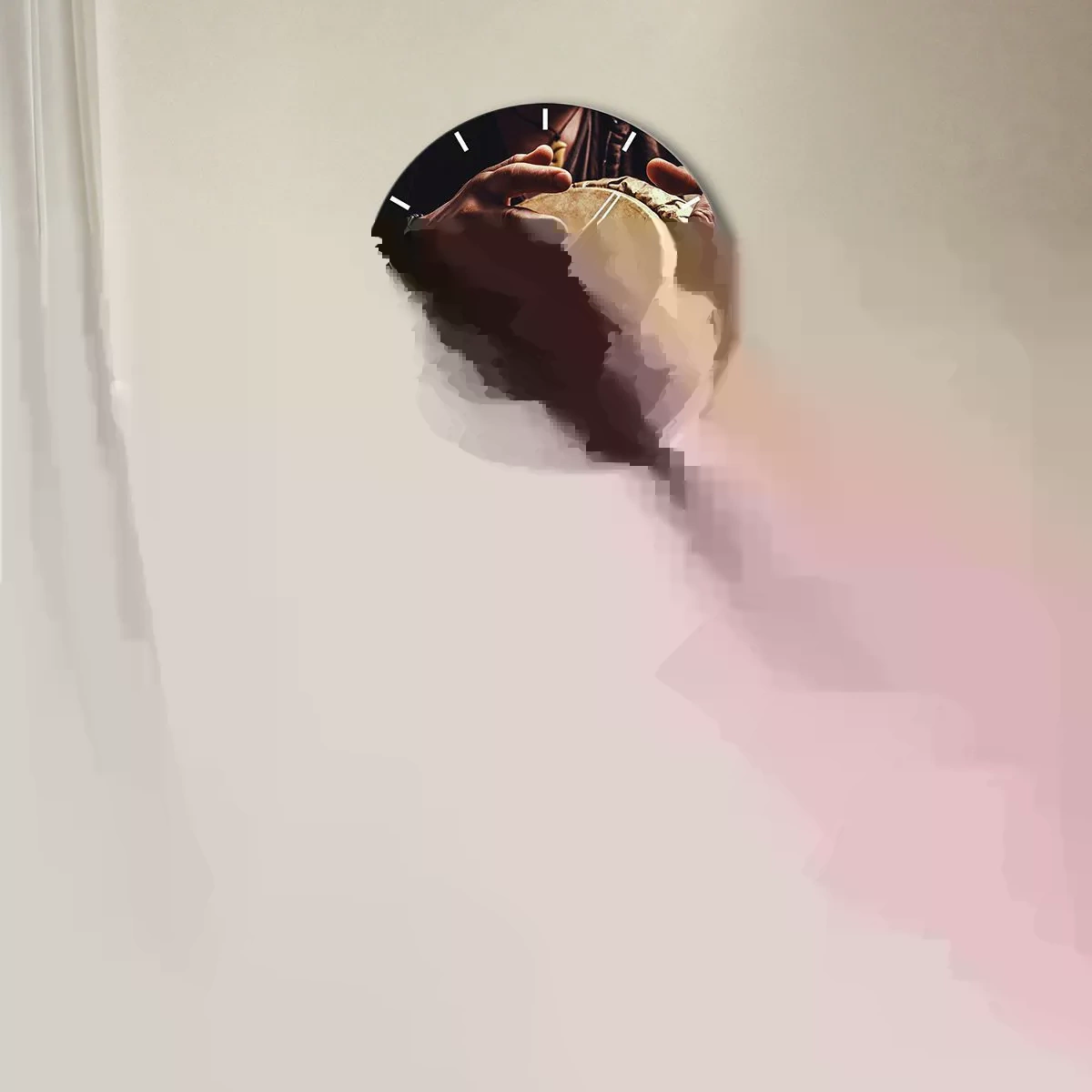 Falióra, Óra - A szív ritmusában - 40x40 cm