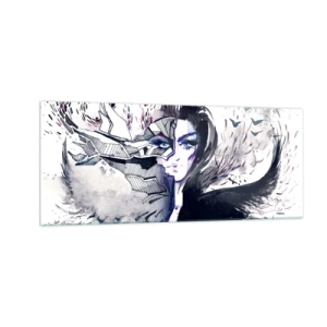 Üveg kép - Démoni és gyönyörű - 100x40 cm