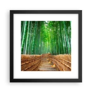 Poszter fehér keretben - Az ázsiai természet esszenciája - 30x30 cm