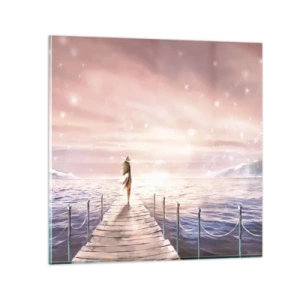 Üveg kép - Egy álom fényében - 30x30 cm