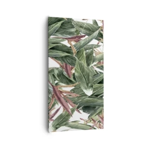 Vászonkép - Smaragd-lila bozót - 65x120 cm