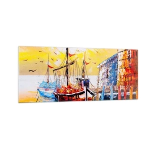 Üveg kép - Boldog visszatérés - 100x40 cm