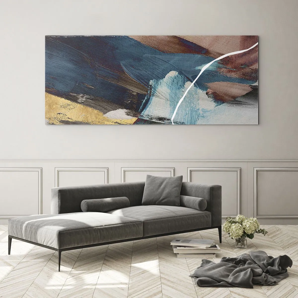 Üveg kép - Lelkesedéssel és energiával - 100x40 cm