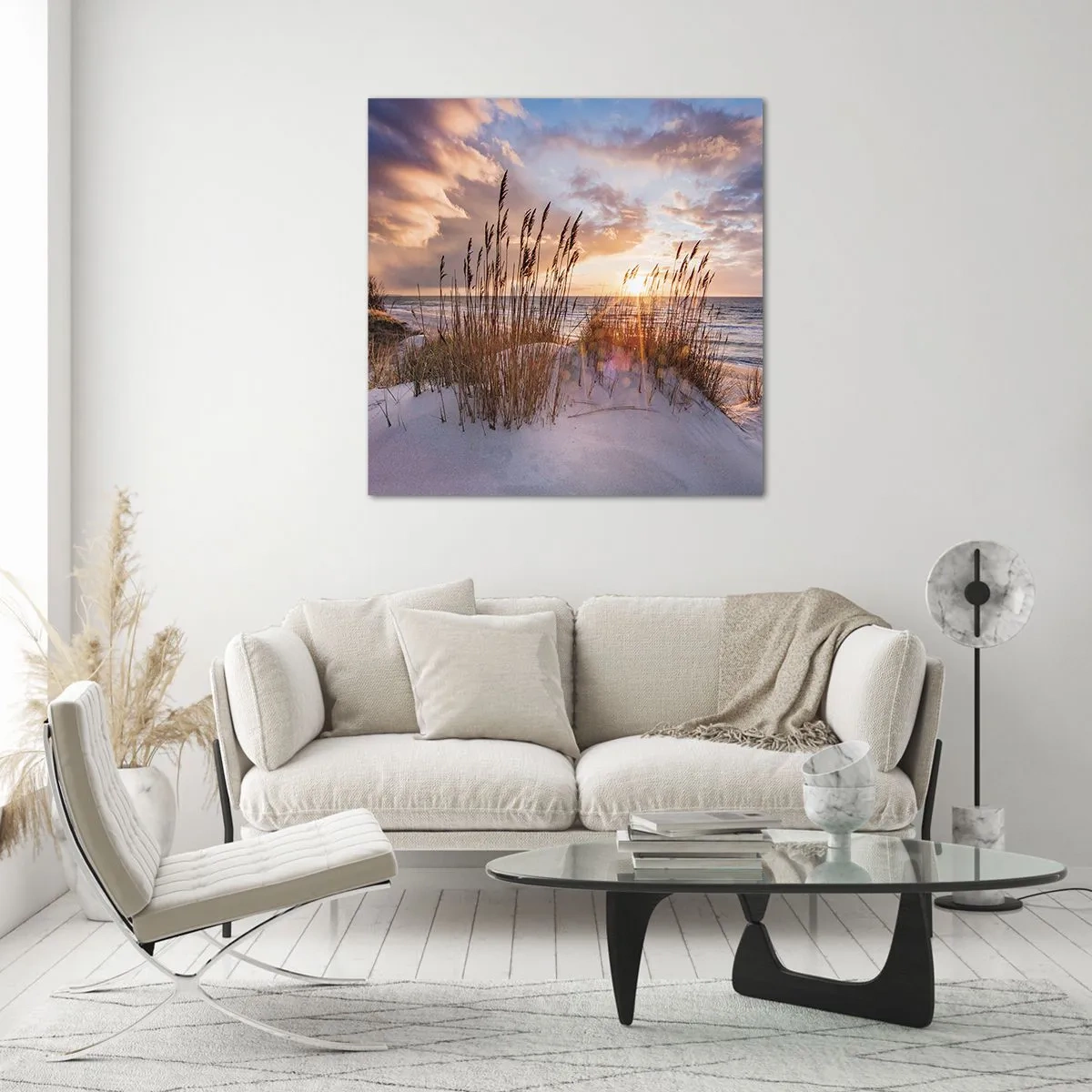 Üveg kép - Búcsú a naptól és a széltől - 30x30 cm