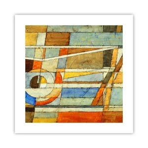 Poszter - Kubizmus az építkezésen - 40x40 cm