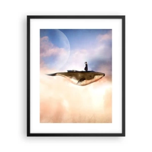 Poszter fehér keretben - Legeslegreálisabb utazás - 40x50 cm