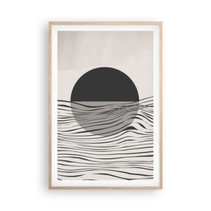 Poszter világos tölgy keretben - A feles kompozíciója - 61x91 cm