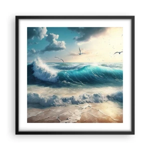 Poszter fehér keretben - Zaj csak neked - 50x50 cm