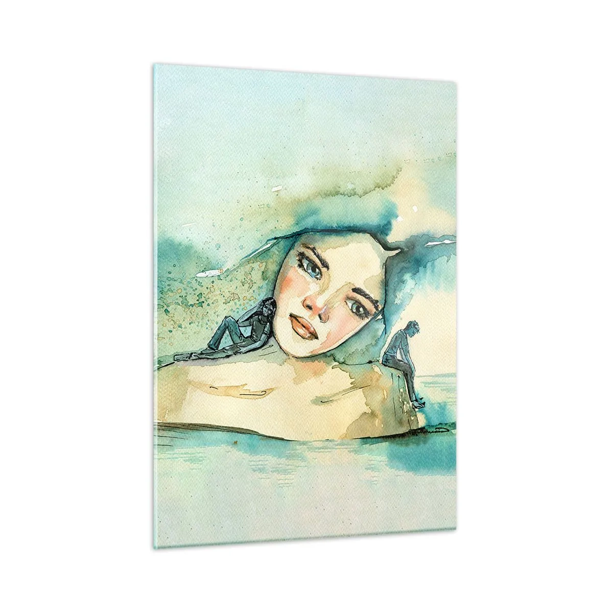 Üveg kép - Am I blue? - 50x70 cm