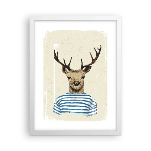 Poszter fekete keretben - Mert szeretem a csíkos pólókat! - 30x40 cm