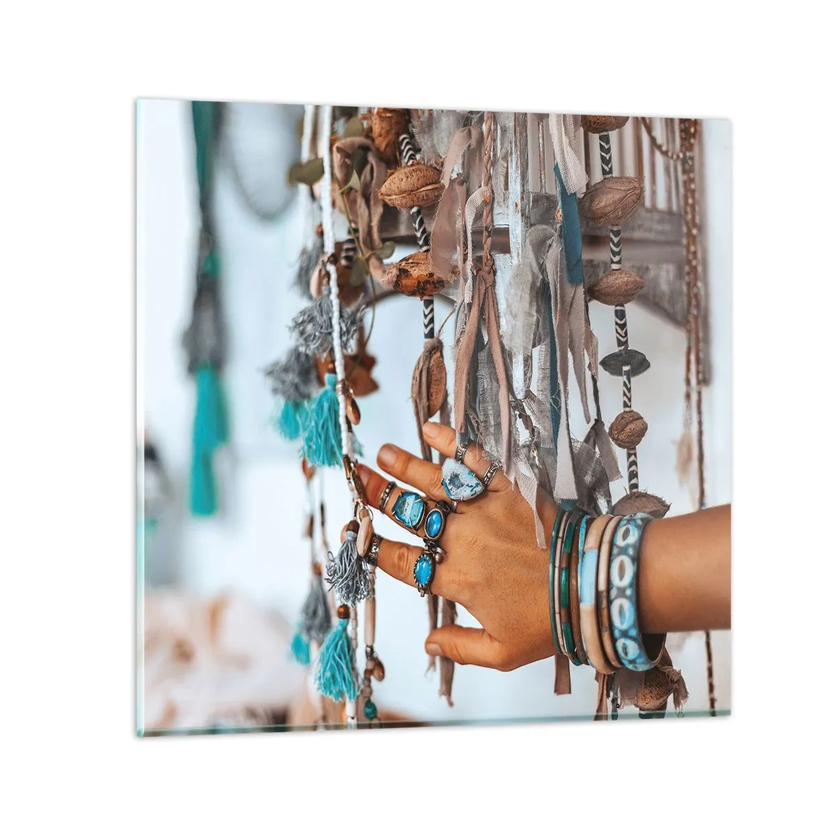 Üveg kép - Helyi kincsek - 50x50 cm