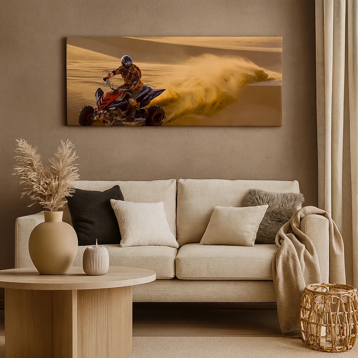 Vászonkép - A homok hullámain - 30x30 cm