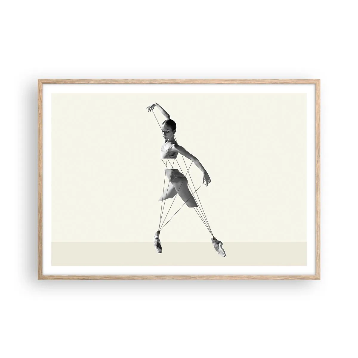 Poszter világos tölgy keretben - A világ színházában - 100x70 cm