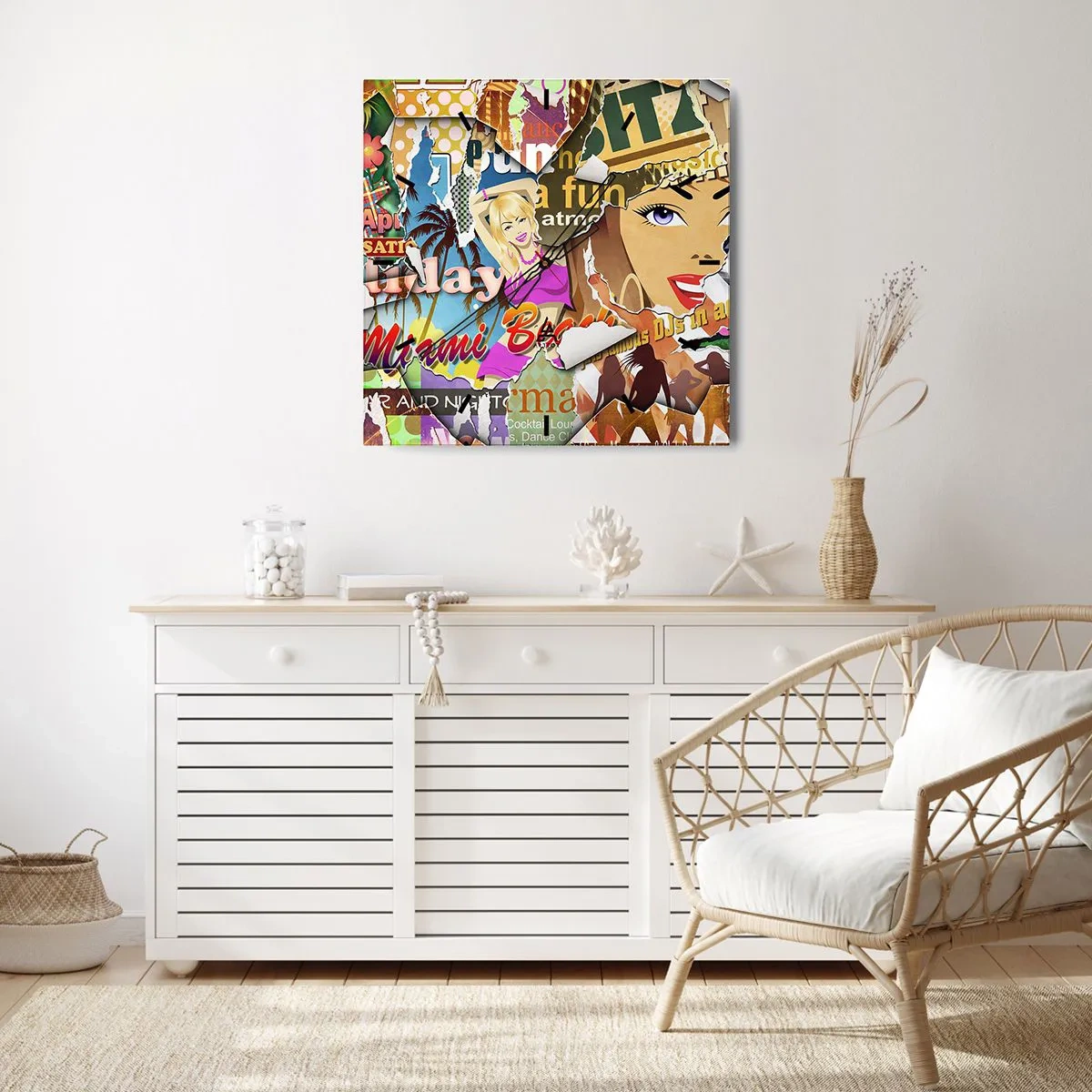 Falióra, Óra - Nyári visszaemlékezések - 40x40 cm