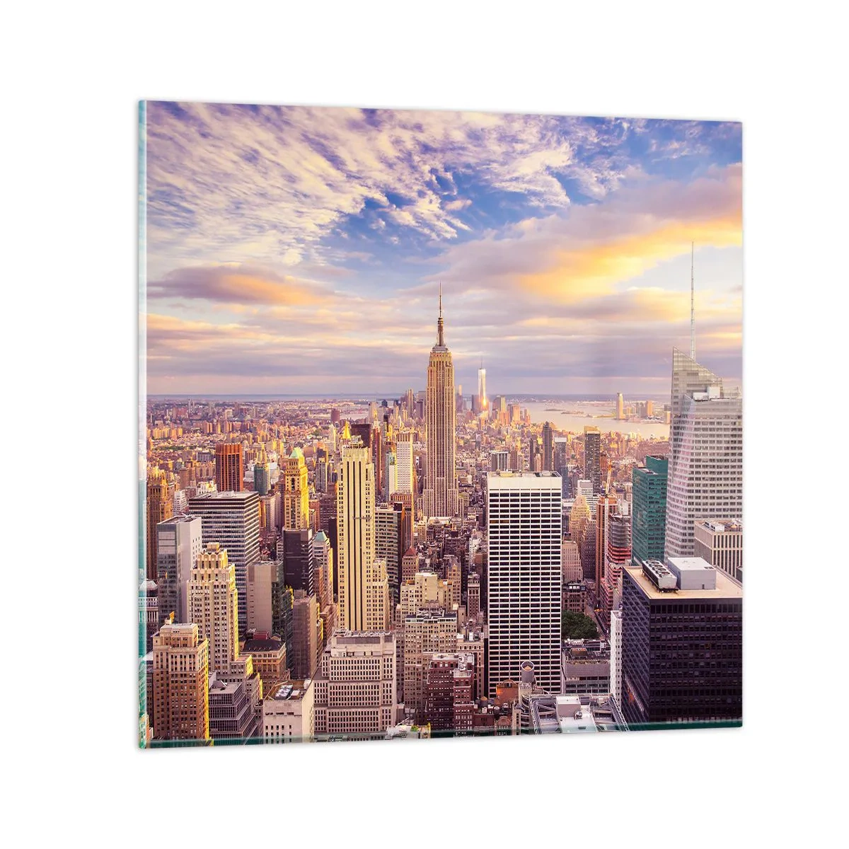 Üveg kép - Elérni a felhőket - 40x40 cm