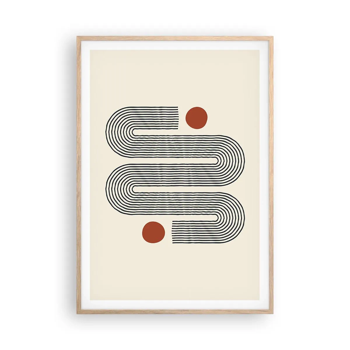 Poszter világos tölgy keretben - Elejétől végéig - 70x100 cm