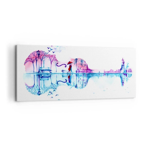 Vászonkép - Eső dalokat hozok nektek - 100x40 cm