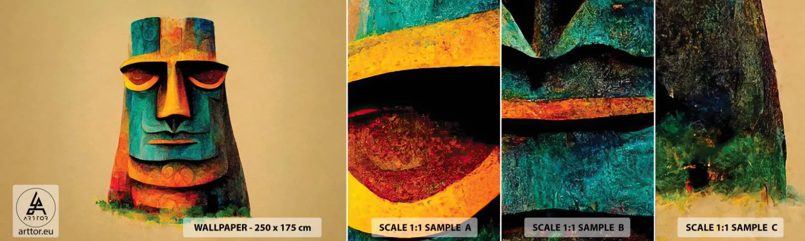 Fotótapéta Minta Standard Eco - Szoborszerű és mégis szimpatikus - Szobor, Szobor, Darab - 100x30 cm
