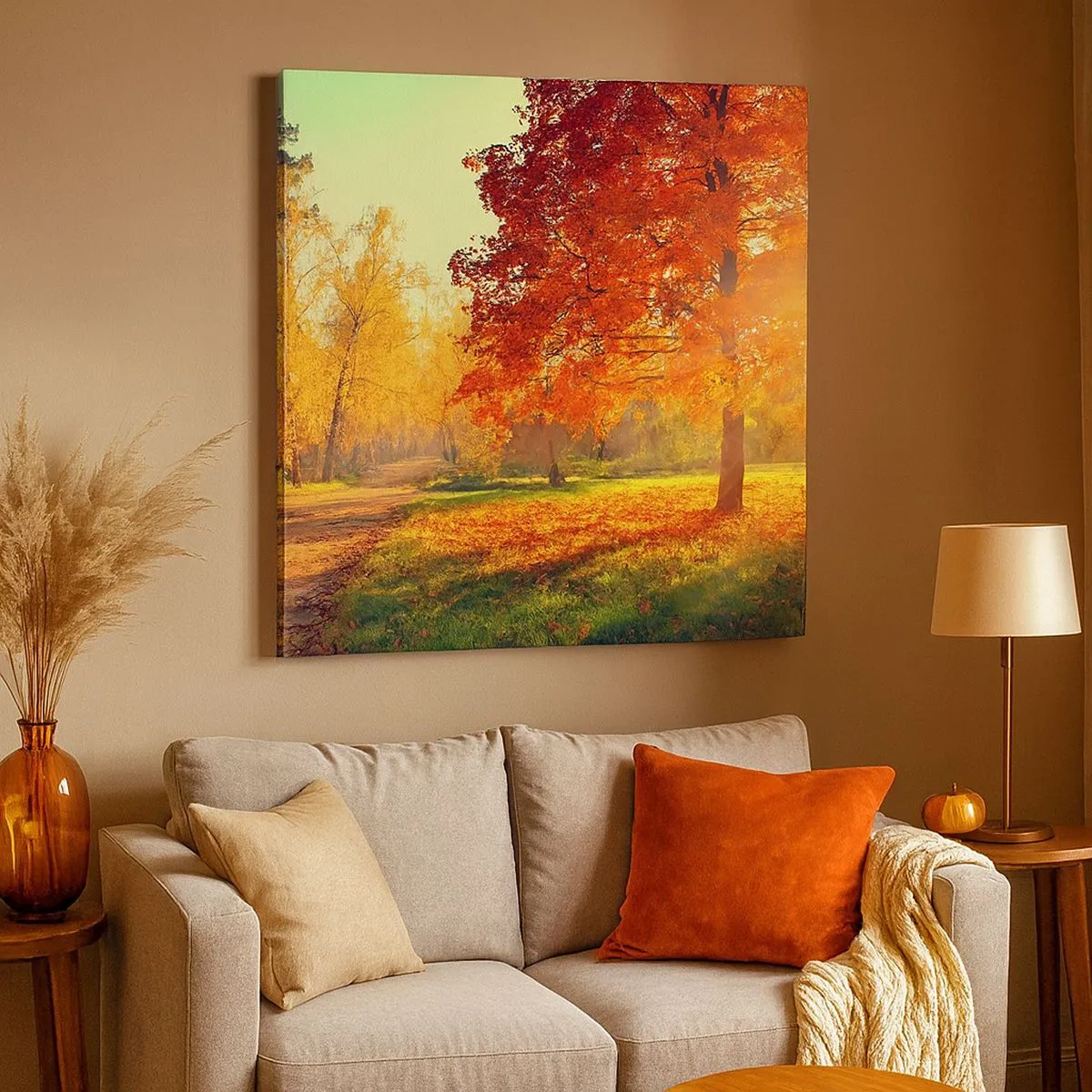 Vászonkép - A vörös gyönyörű - 30x30 cm