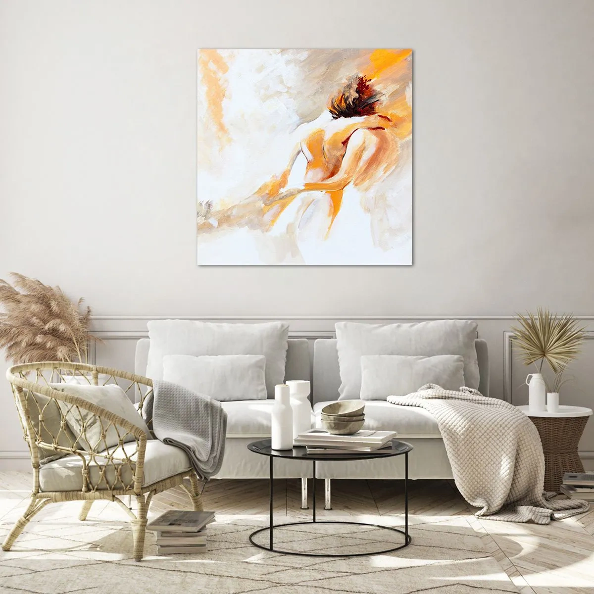 Üveg kép - A közelség egében - 30x30 cm