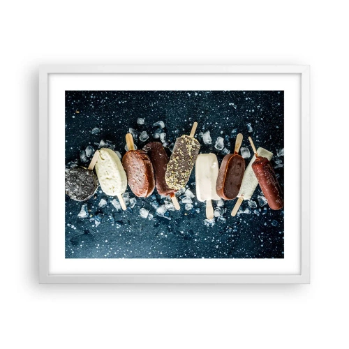 Poszter fekete keretben - A forró nyár íze - 50x40 cm