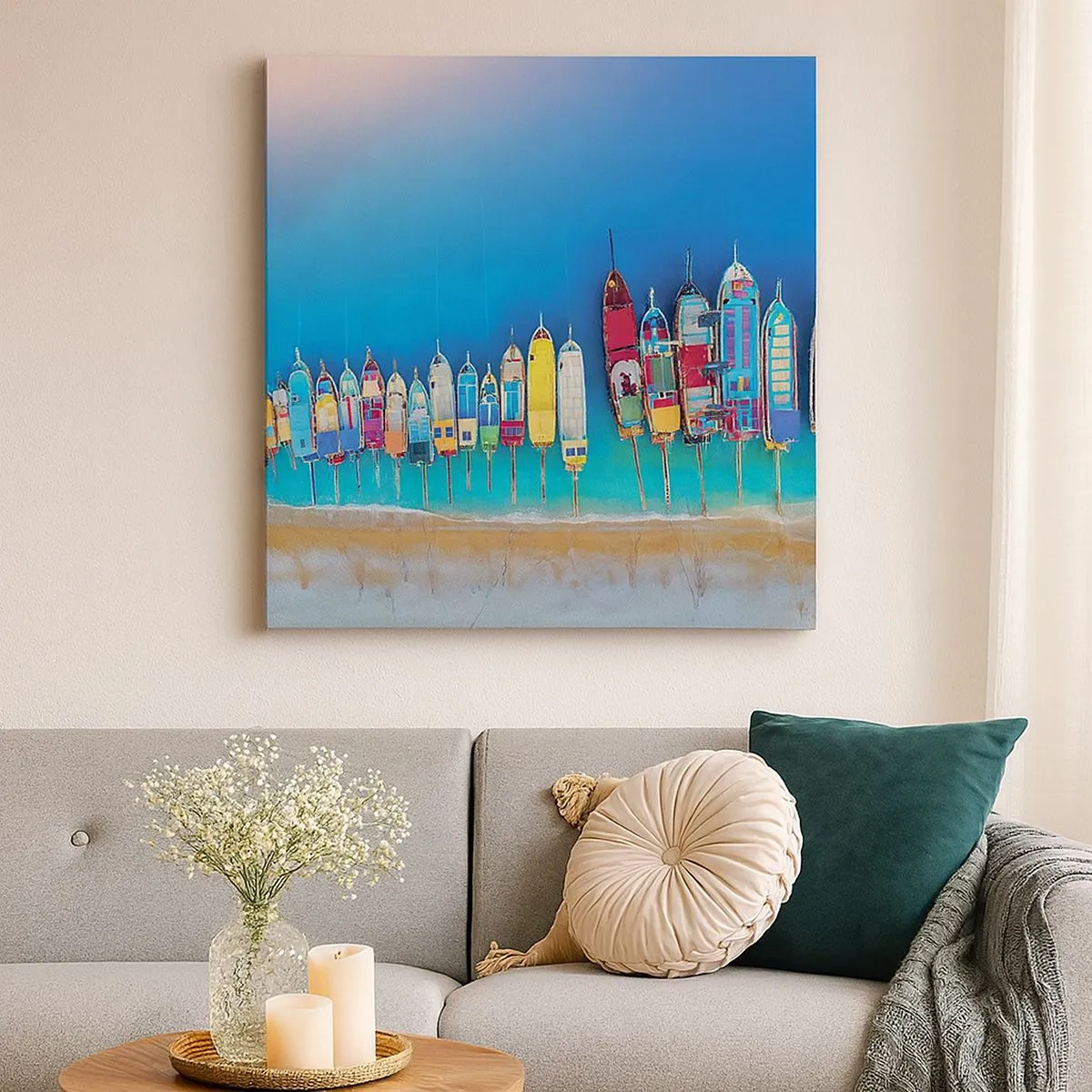 Vászonkép - Madártávlatból - 30x30 cm