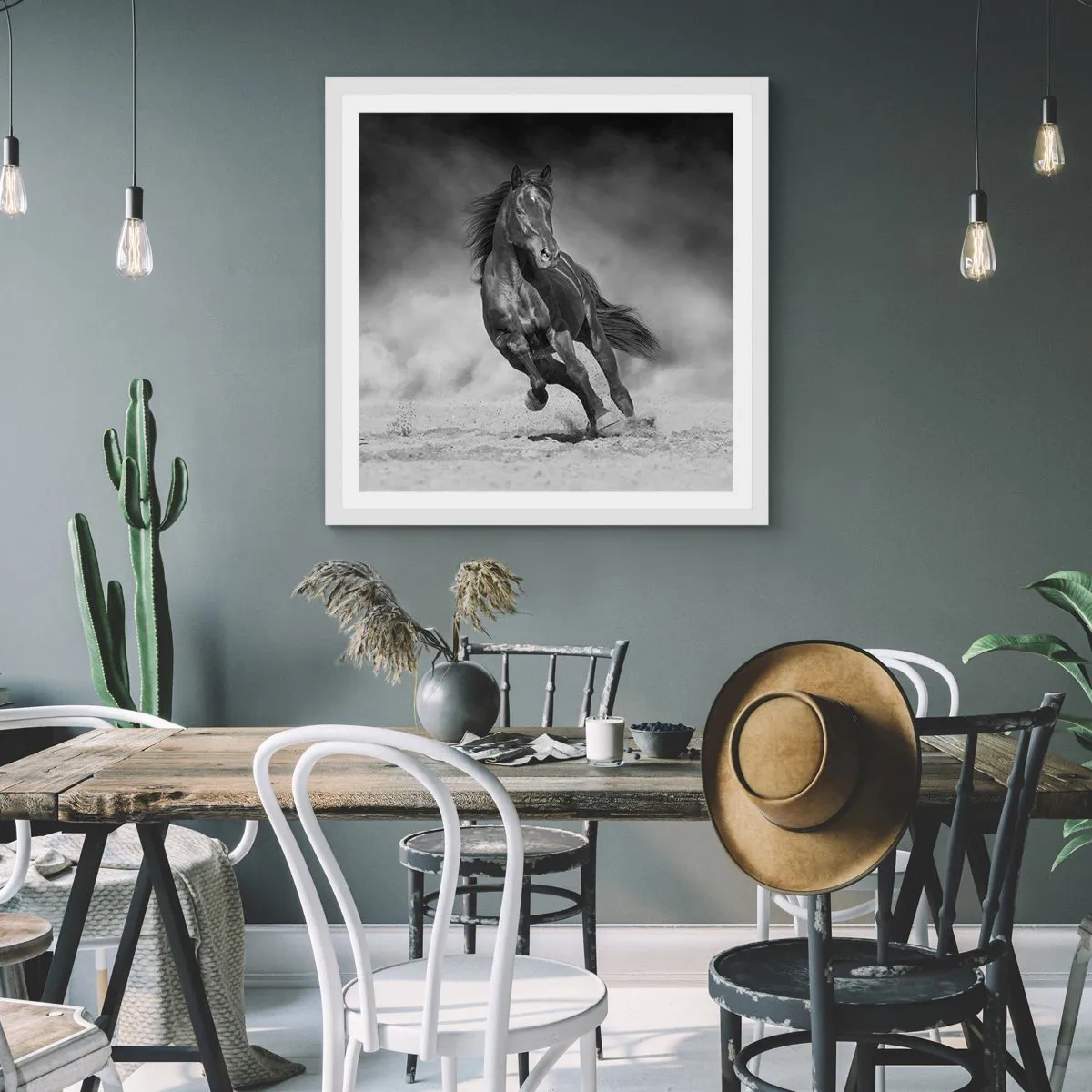 Poszter fekete keretben - Az emírhez méltó - 50x50 cm