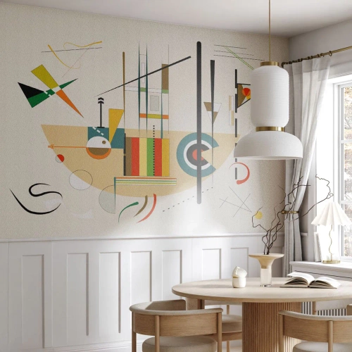 Fotótapéta Premium Canvas - És nevet a világ - Absztrakció, Darab, Alakzatok - 250x175 cm