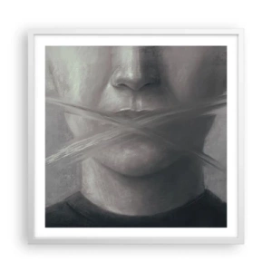 Poszter fekete keretben - Szó nélkül - 60x60 cm