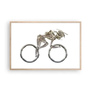 Poszter világos tölgy keretben - Remek gép - 91x61 cm