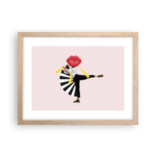 Poszter világos tölgy keretben - Szürreális pop art - 40x30 cm