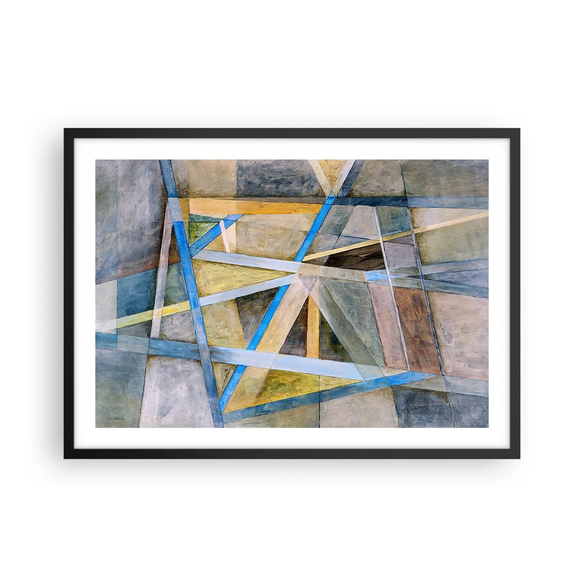 Poszter fehér keretben - Egyenesen vagy átlósan? - 70x50 cm