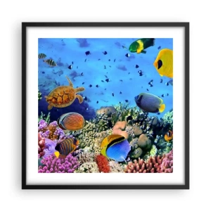 Poszter fehér keretben - És mit tudunk az életről... - 50x50 cm