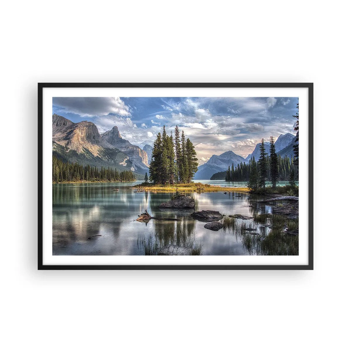 Poszter fehér keretben - A nagy és tiszta víz mellett... - 91x61 cm