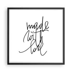 Poszter fehér keretben - A legjobb márka - 50x50 cm